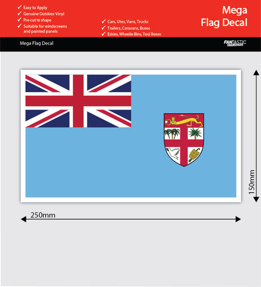 Fiji Flag Mega Decal