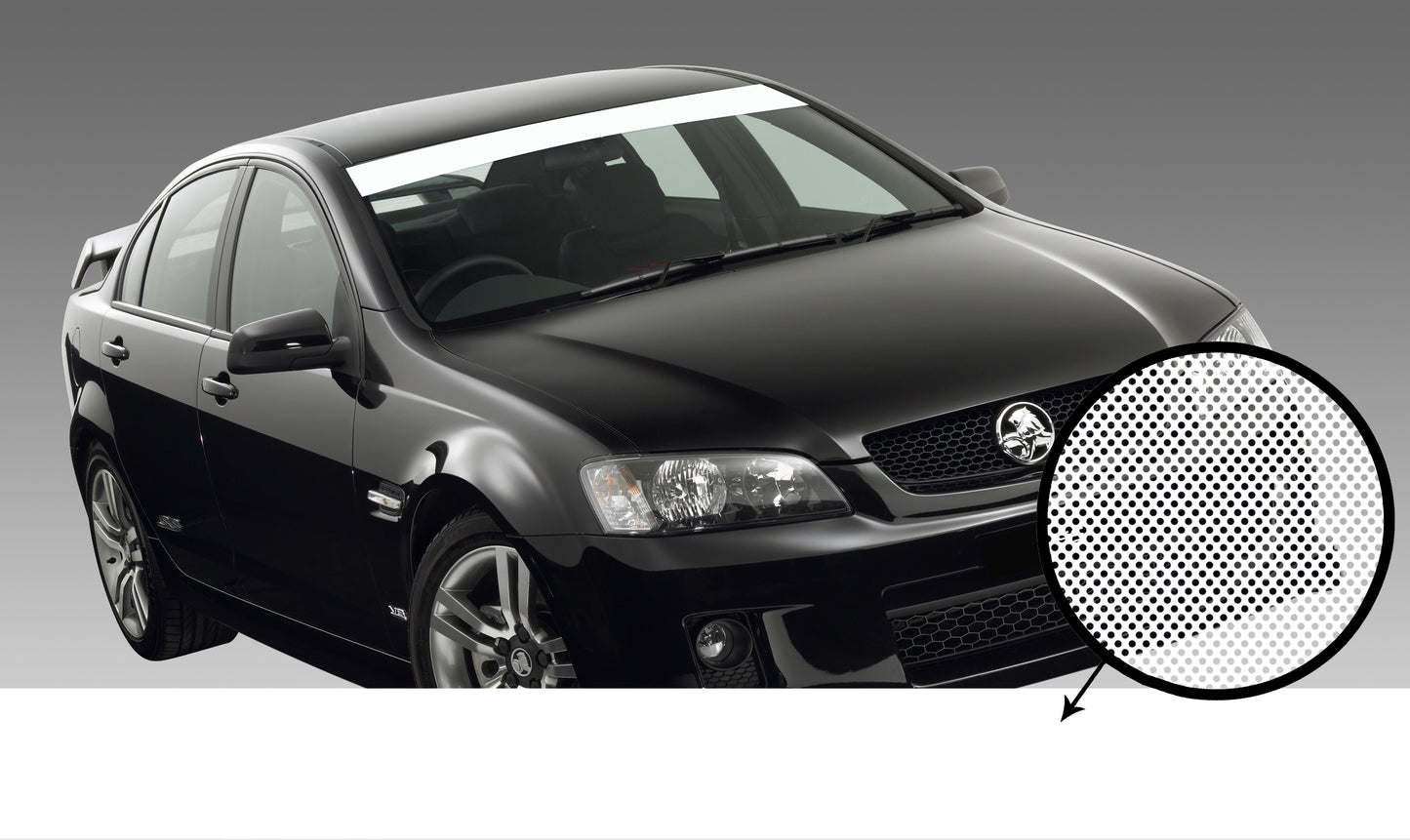 White See-Thru Car Sunvisor