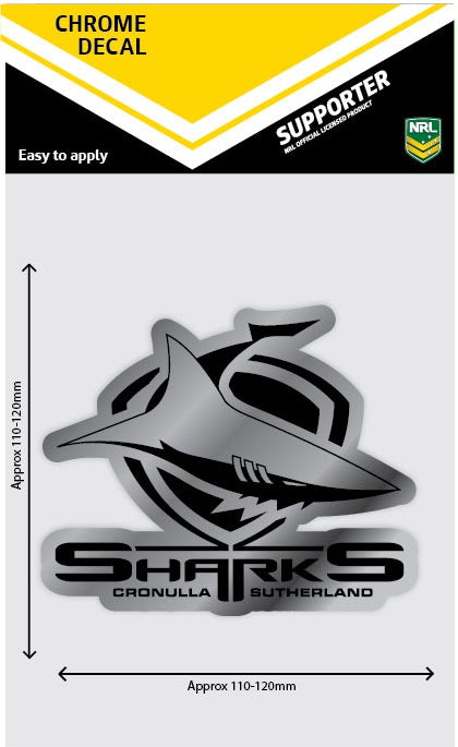 Sharks Chrome Decal