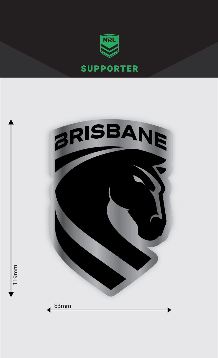 Broncos Chrome Decal