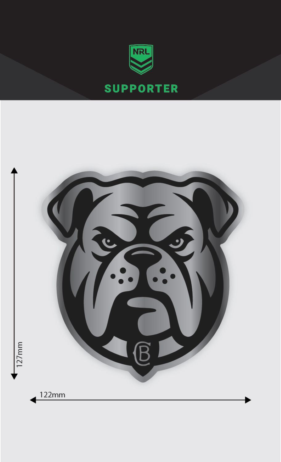 Bulldogs Chrome Decal