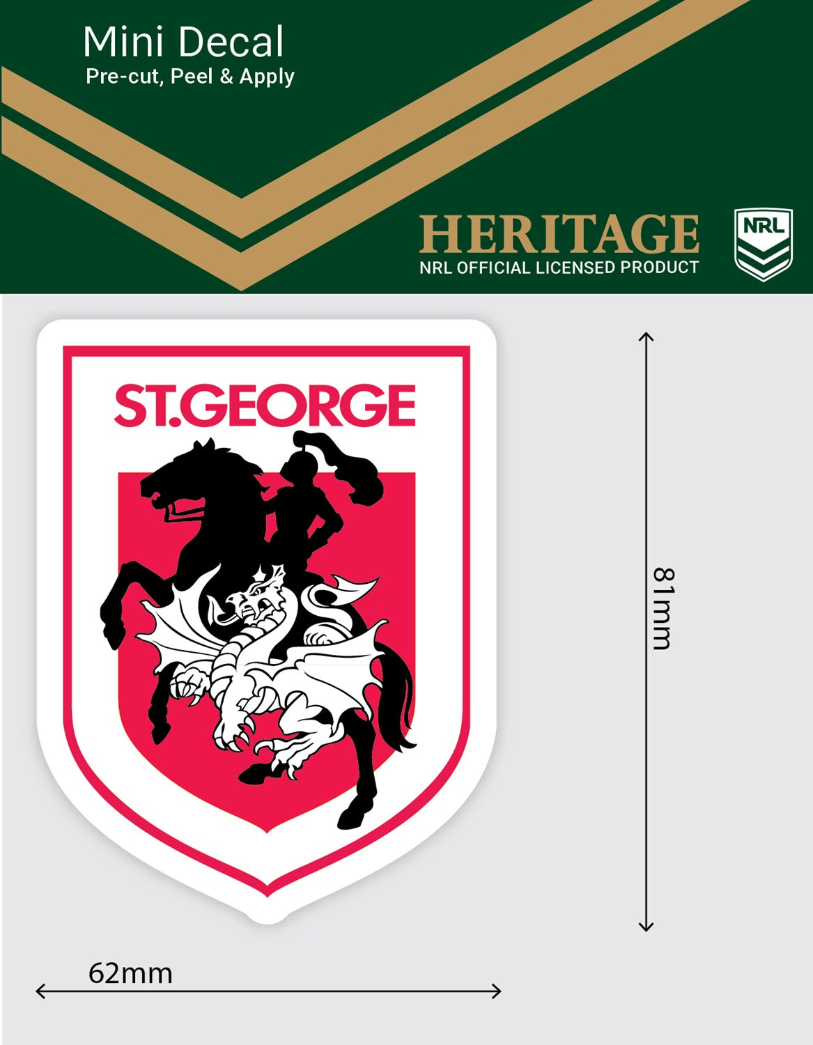 Dragons Heritage Mini Decal