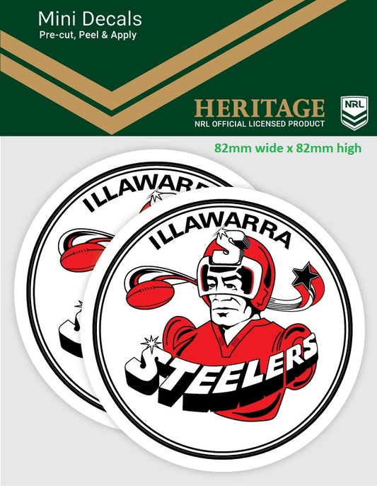 Illawarra Steelers Heritage Mini Decals