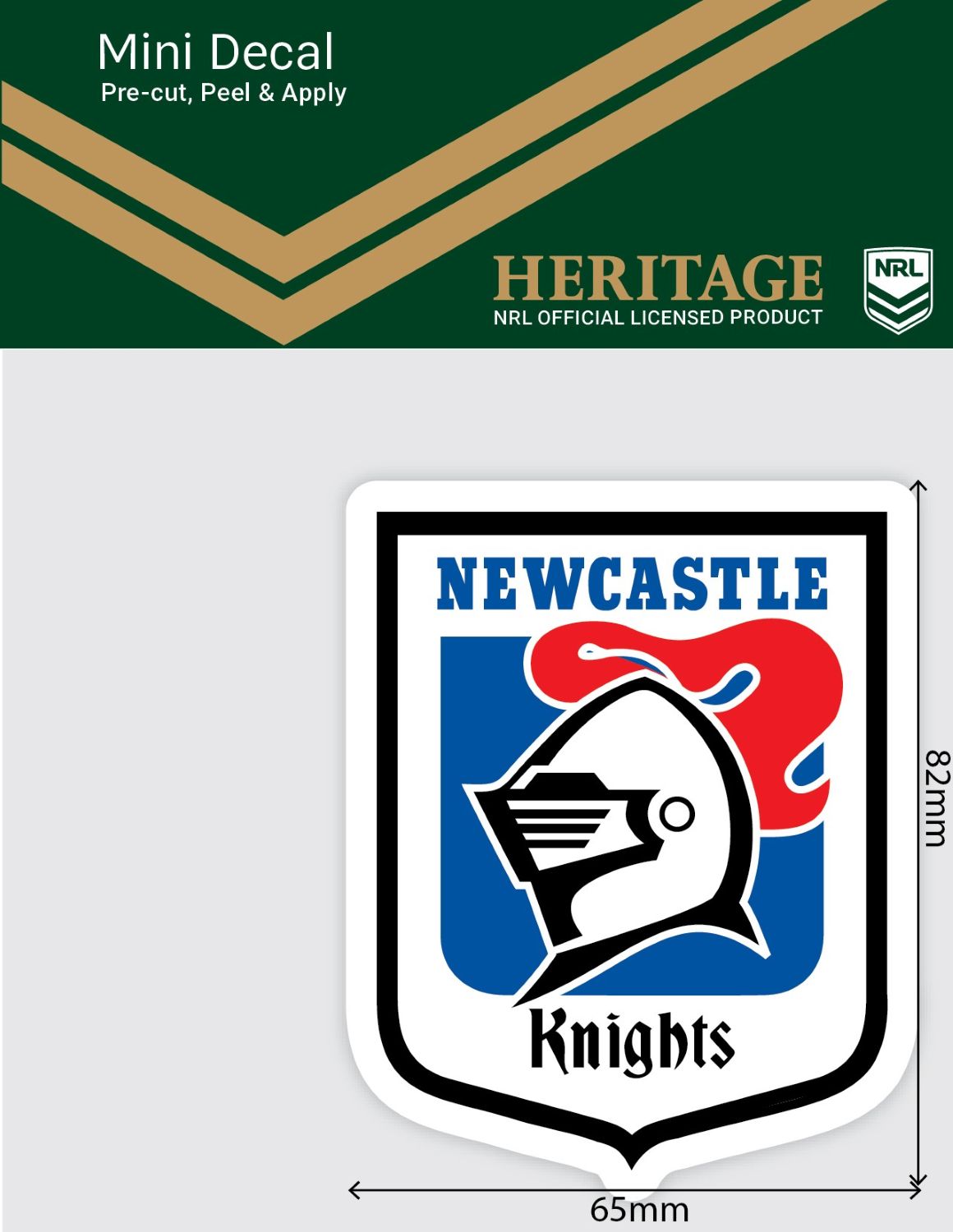 Knights Heritage Mini Decal