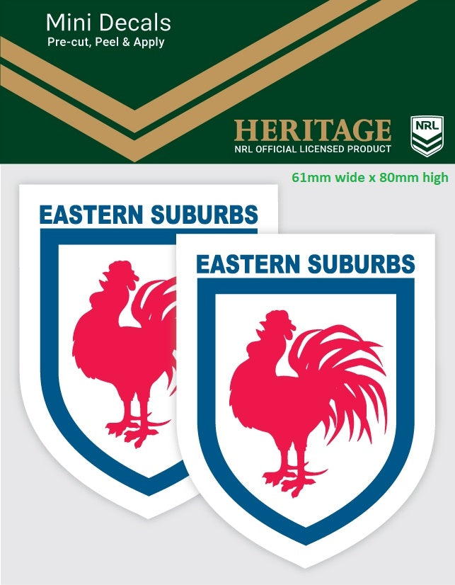 Roosters Heritage Mini Decals