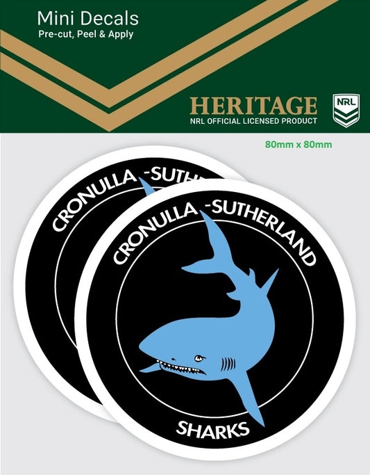 Sharks Heritage Mini Decals