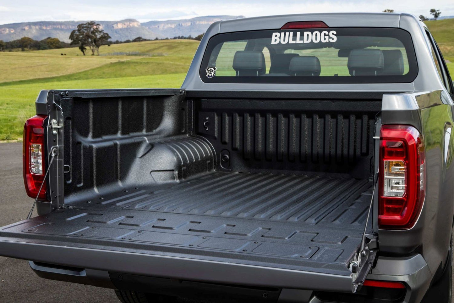 Bulldogs White Vinyl Lettering 2026