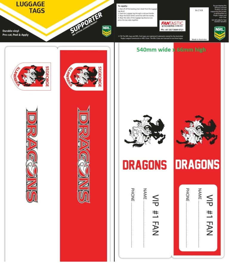 Dragons Luggage Tags