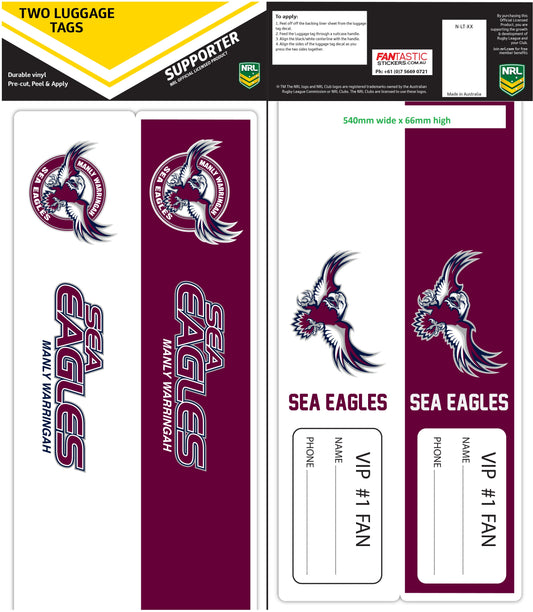 Sea Eagles Luggage Tags