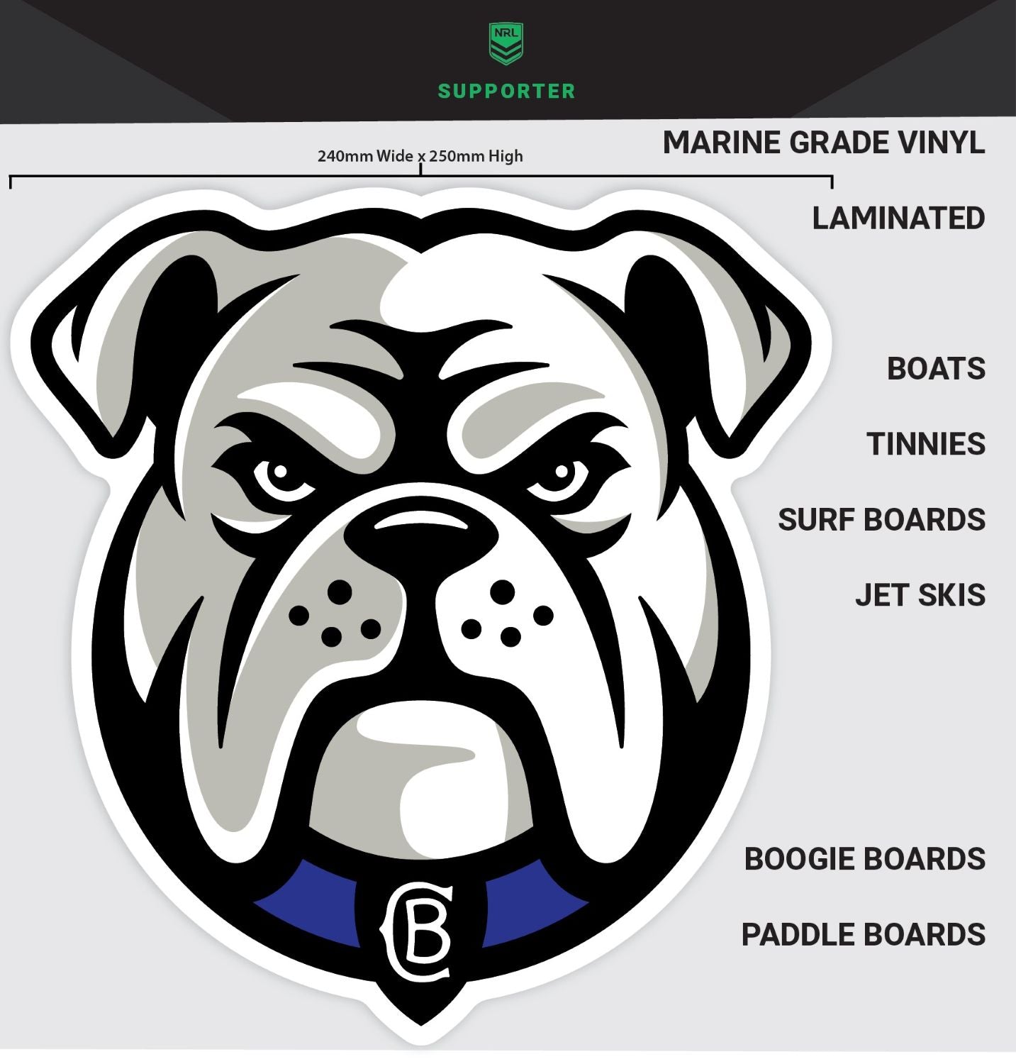 Bulldogs Marine Decal