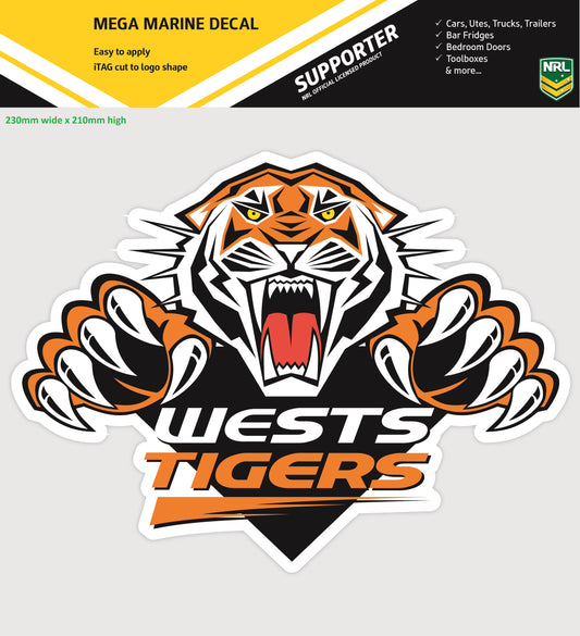 Wests Tigers Marine Decal