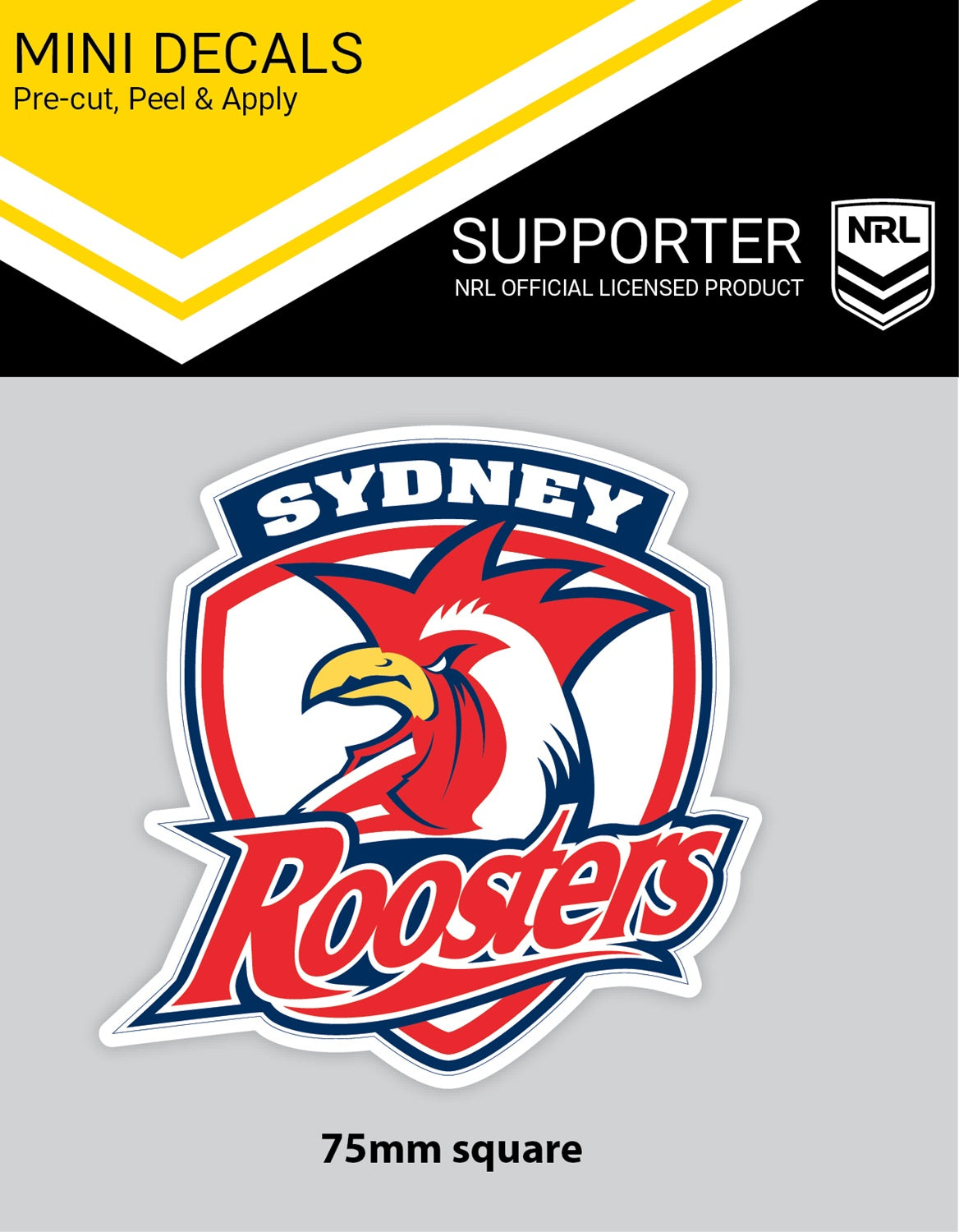 Roosters Mini Decal