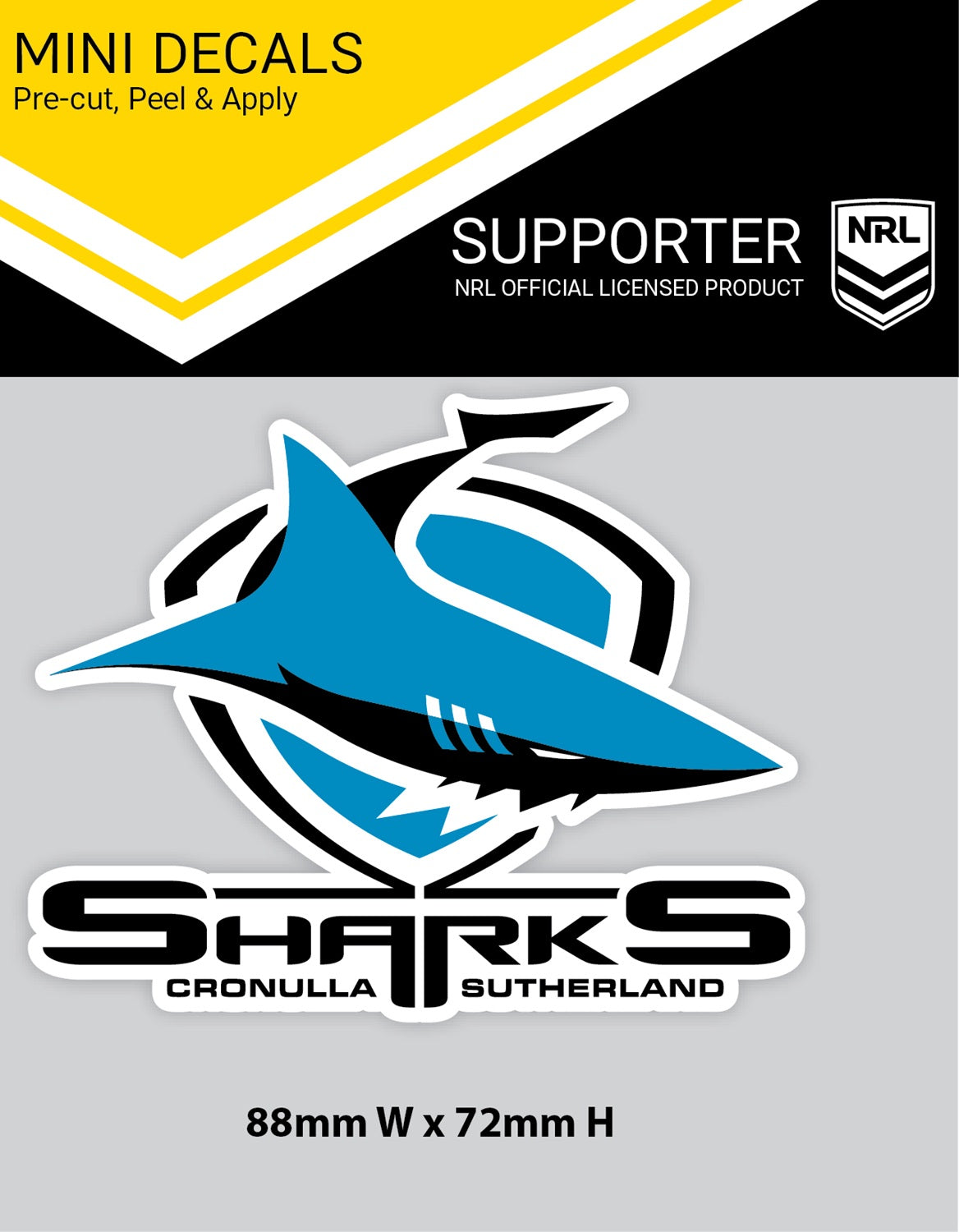 Sharks Mini Decal