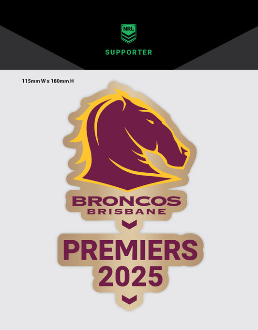 NRL Premiers 2025 Medium Size Decal