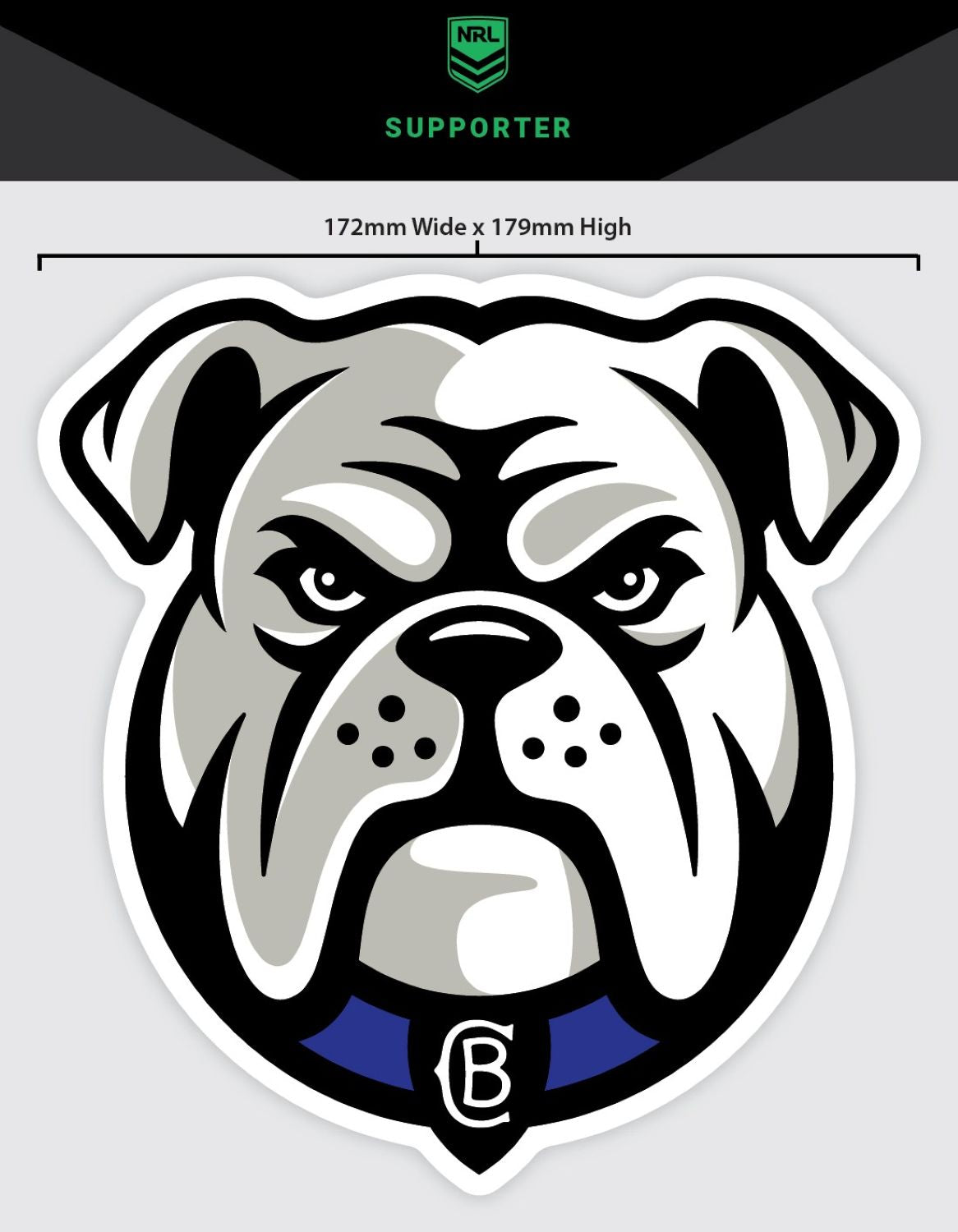 Bulldogs Medium Size Decal