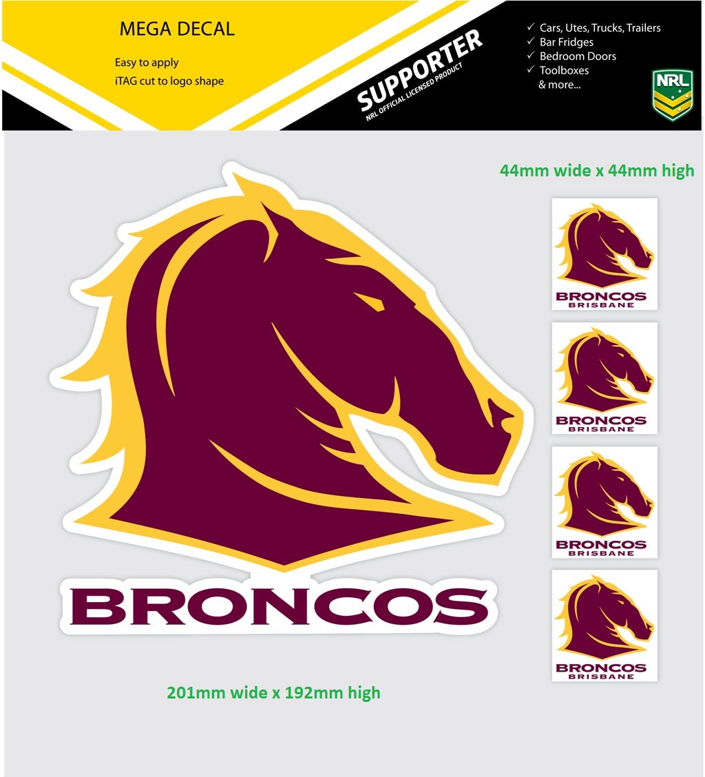 Broncos Secondary Mega Decal
