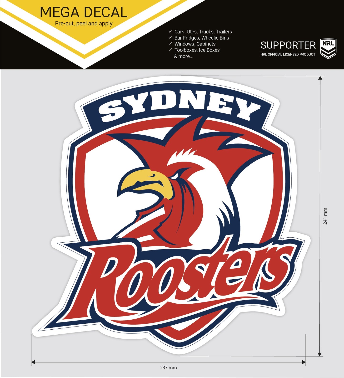 Roosters Mega Decal