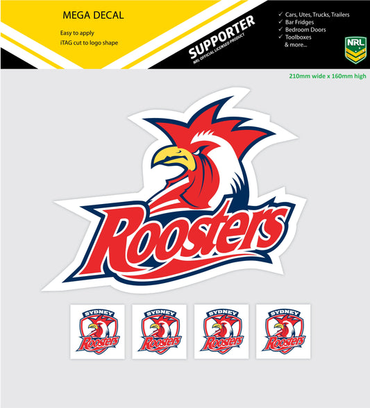 Roosters Secondary Mega Decal