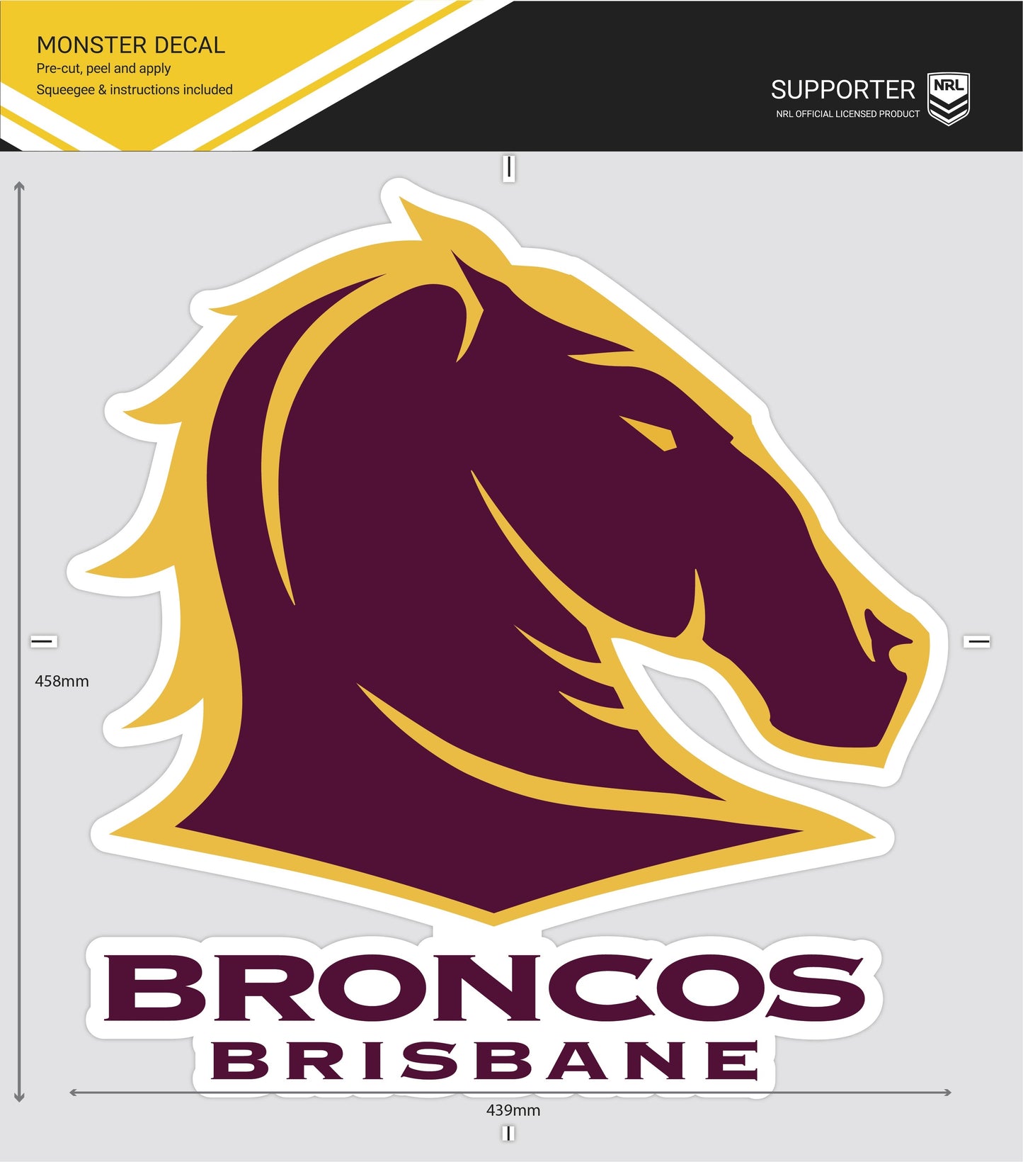 Broncos Monster Decal