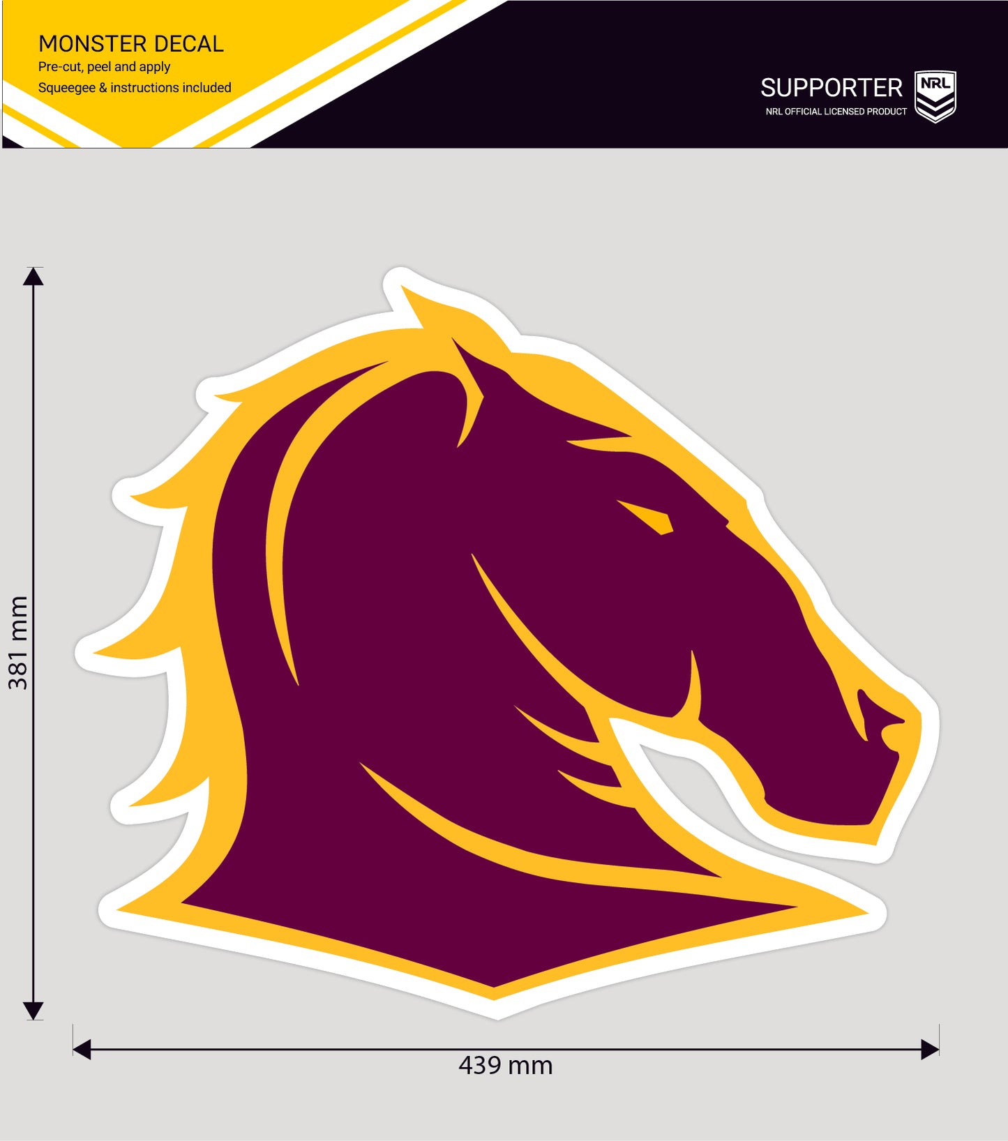 Broncos Monster Decal Secondary Logo