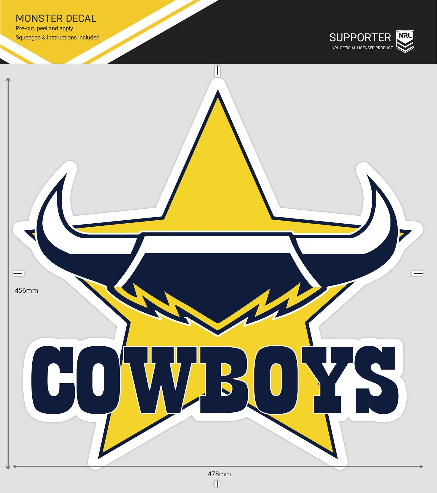 Cowboys Monster Decal