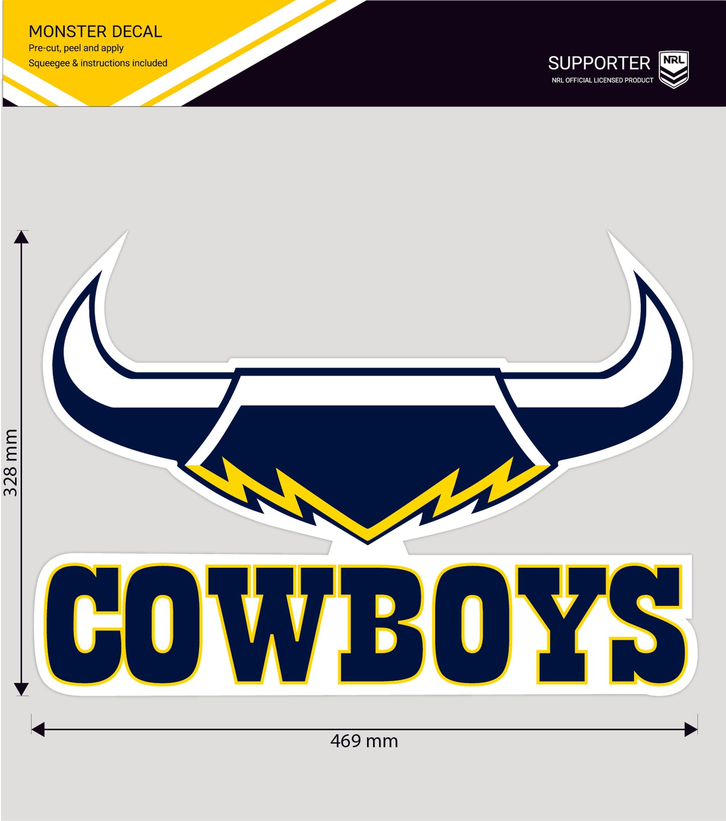 Cowboys Monster Decal Secondary Logo