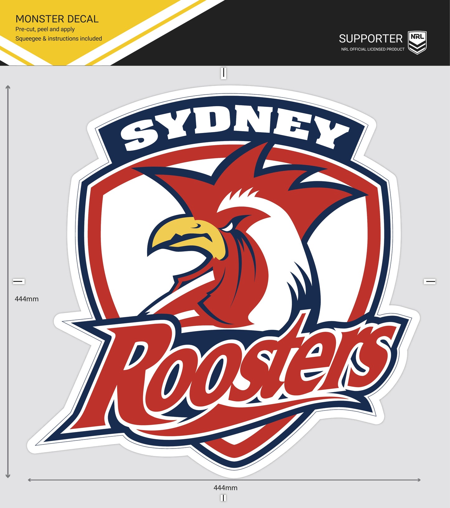 Roosters Monster Decal