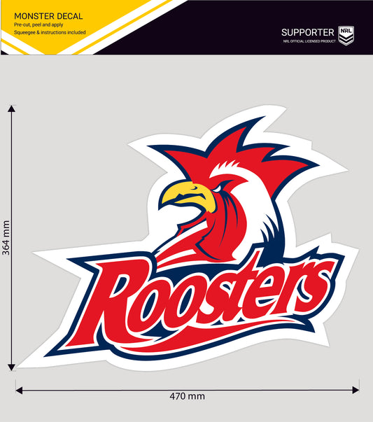 Roosters Monster Decal Secondary Logo
