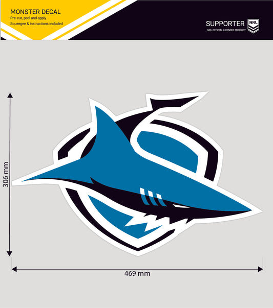 Sharks Monster Decal Secondary Logo