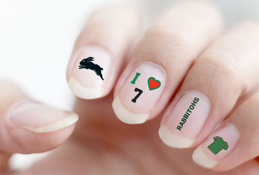 Rabbitohs Nail Decals (2021)
