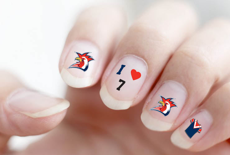 Roosters Nail Decals