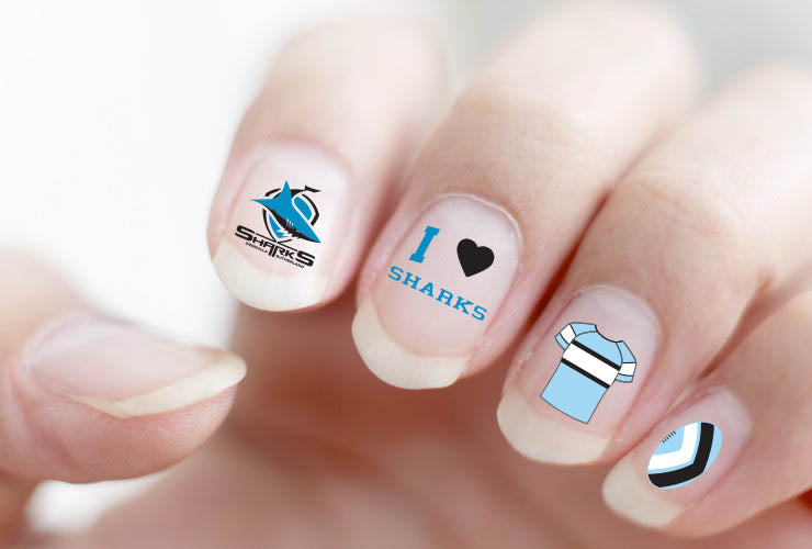 Sharks Nail Decals