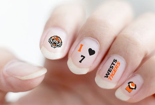 Wests Tigers Nail Decals (2022)