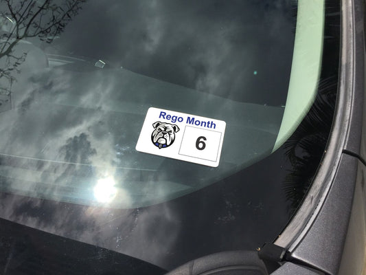 Bulldogs Rego Reminder Decals
