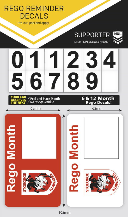 Dragons Rego Reminder Decals