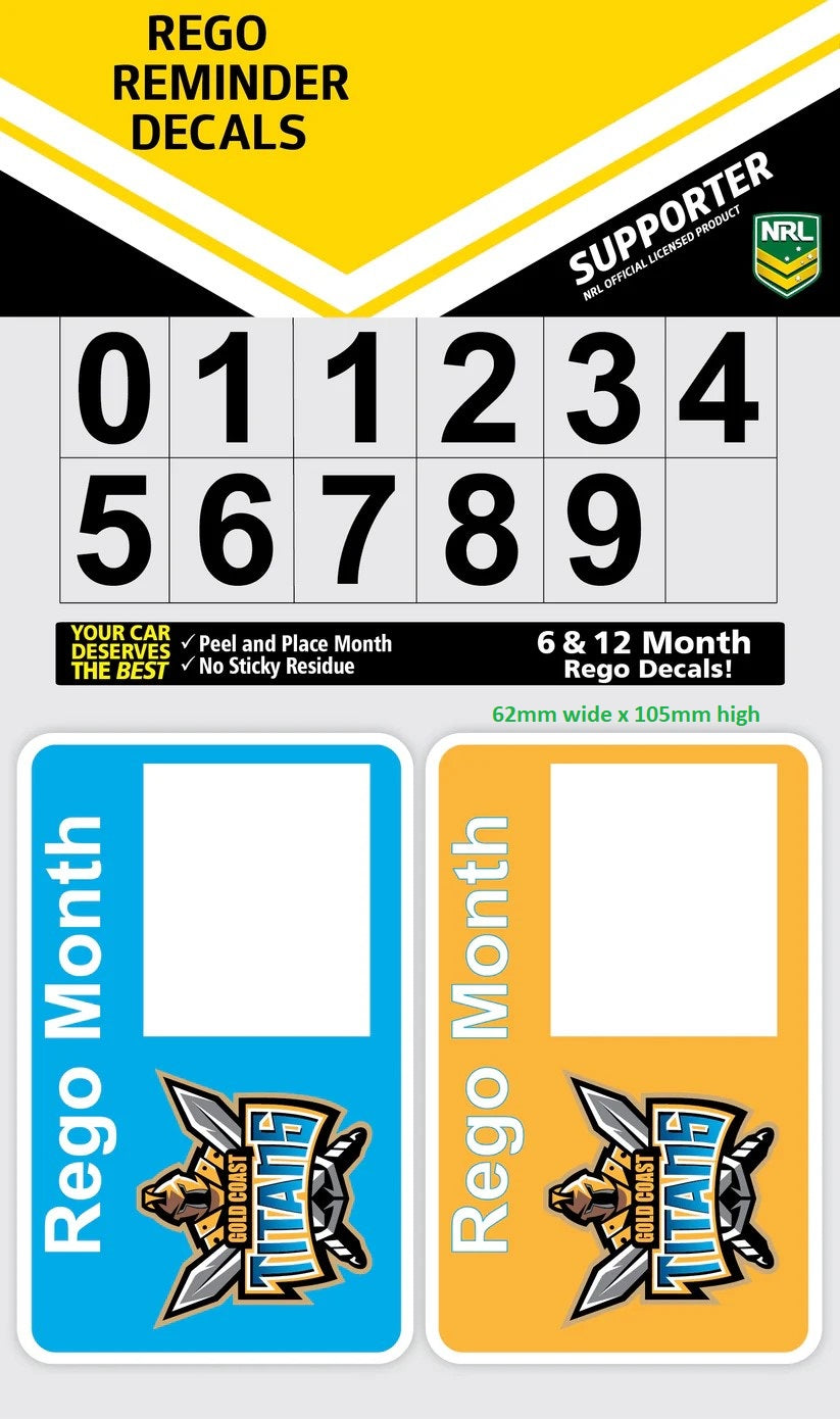 Titans Rego Reminder Decal