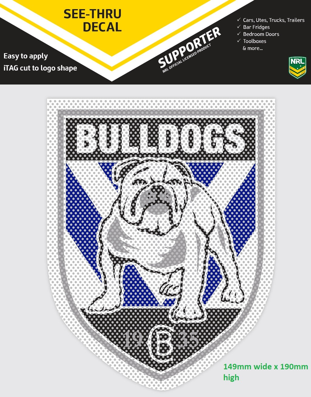 Bulldogs See-Thru Logo