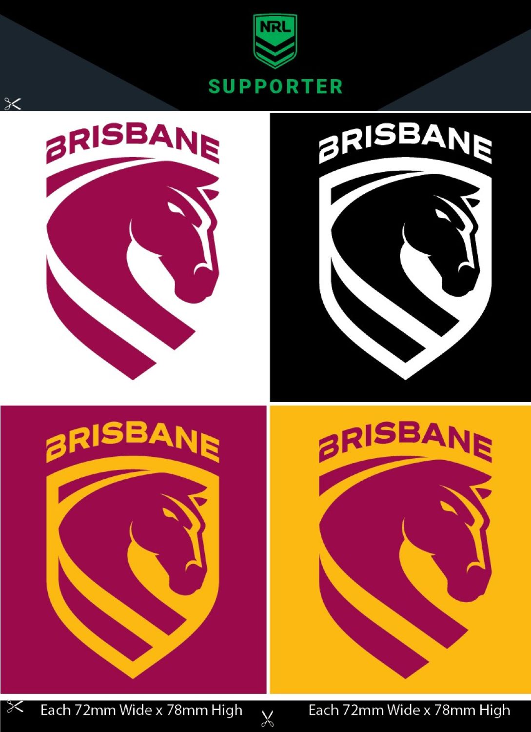 Broncos Team Decals