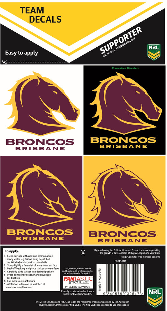 Broncos Team Decals