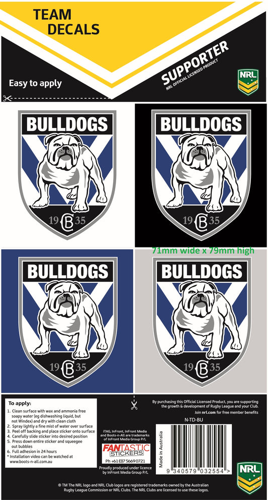 Bulldogs Team Decals