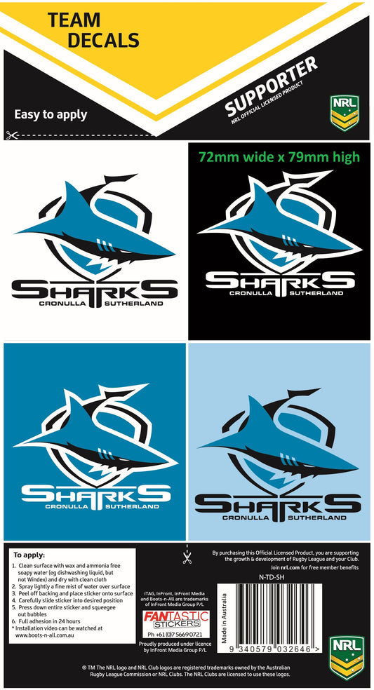 Sharks Team Decals
