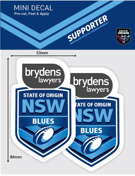 New South Wales Blues Mini Decals (2 included) (2018)