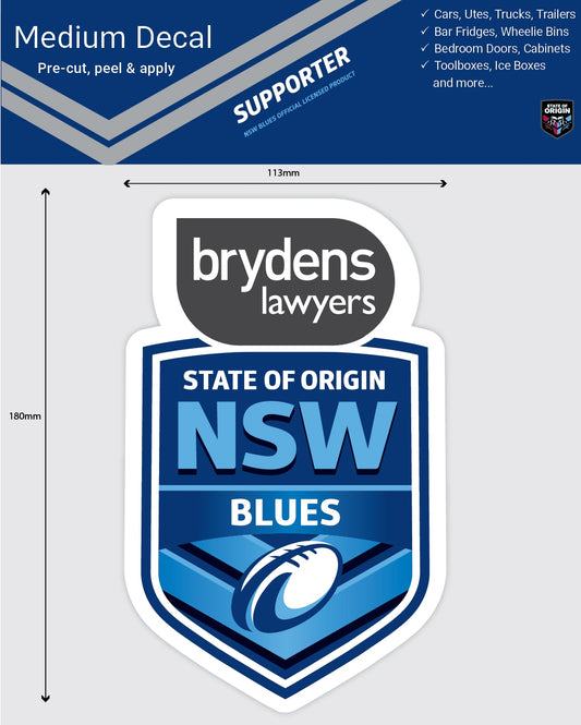 New South Wales Blues Medium Size Decal (2018)