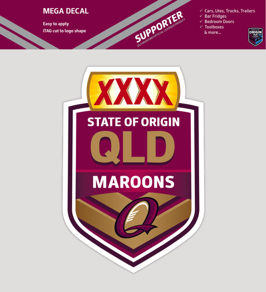 Queensland Maroons Mega Decal (2015)