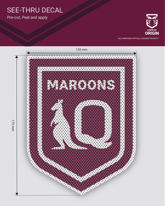 Queensland Maroons See-Thru Decal (2021)