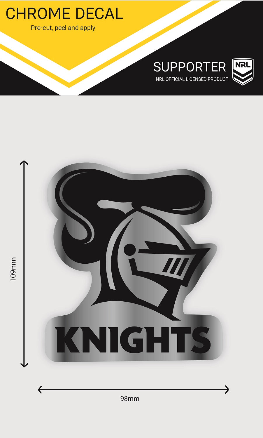 Knights Chrome Decal (2020)
