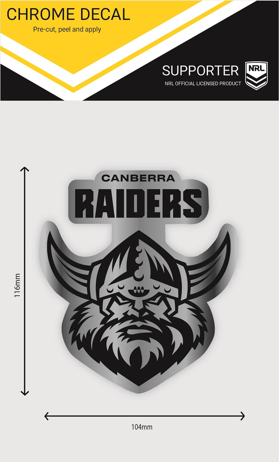 Raiders Chrome Decal (2020)