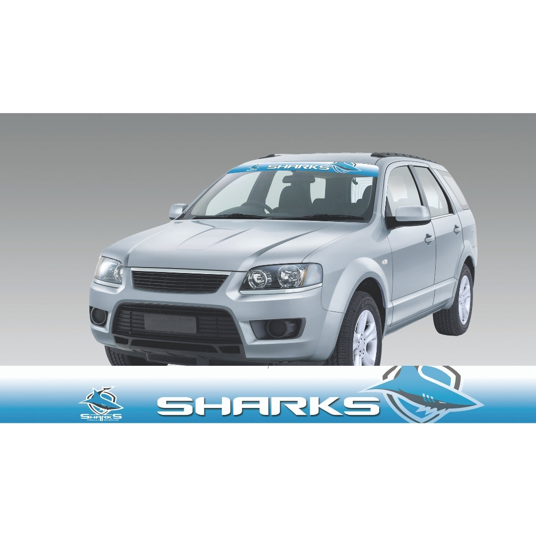 Sharks Block Out Sun Visor