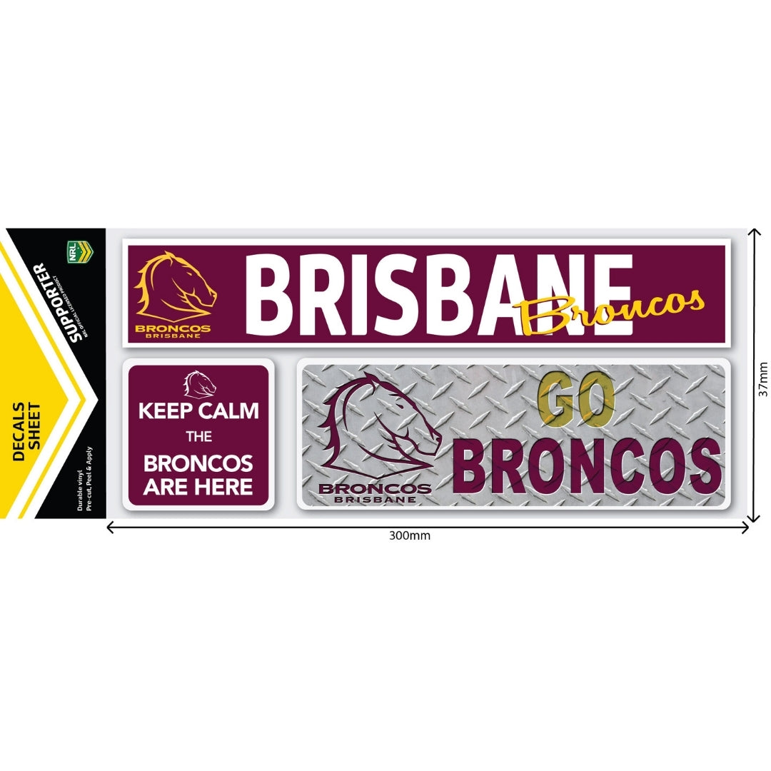 Broncos Car Window Decals (Set of 3) – FANtastic Stickers