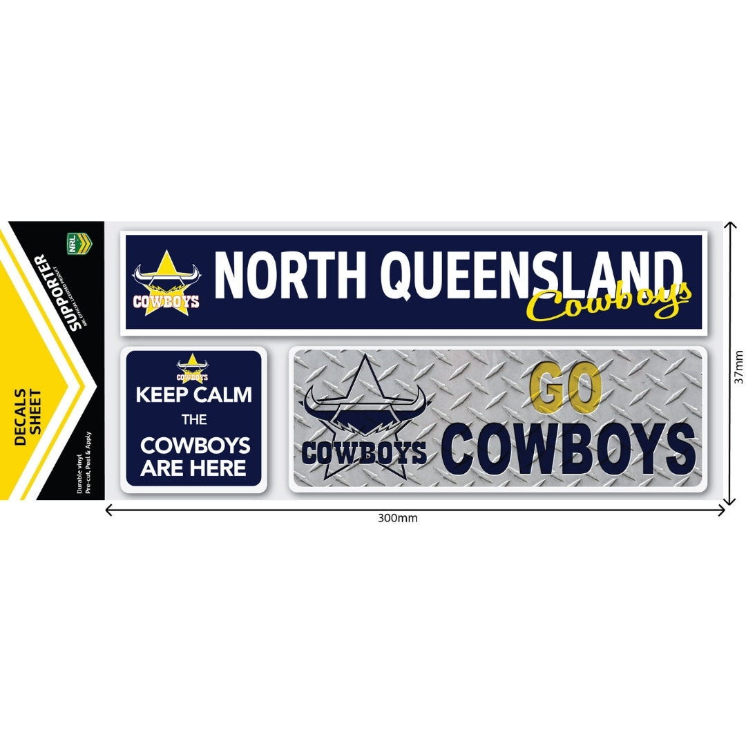 Cowboys Car Window Decals (Set of 3)